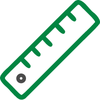 ícono de regla